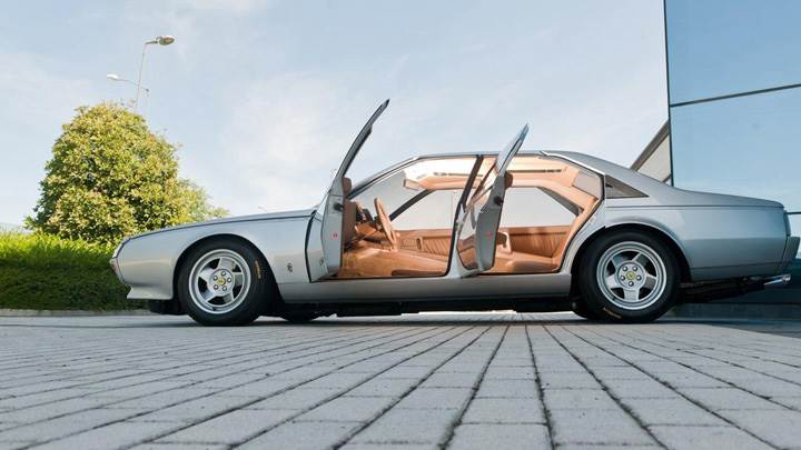 1980 Ferrari Pinin Prototipo Doors Open in White Side Pose